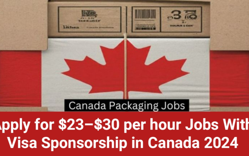 Apply for 50100 per hour Jobs With Visa Sponsorship in Canada 2024